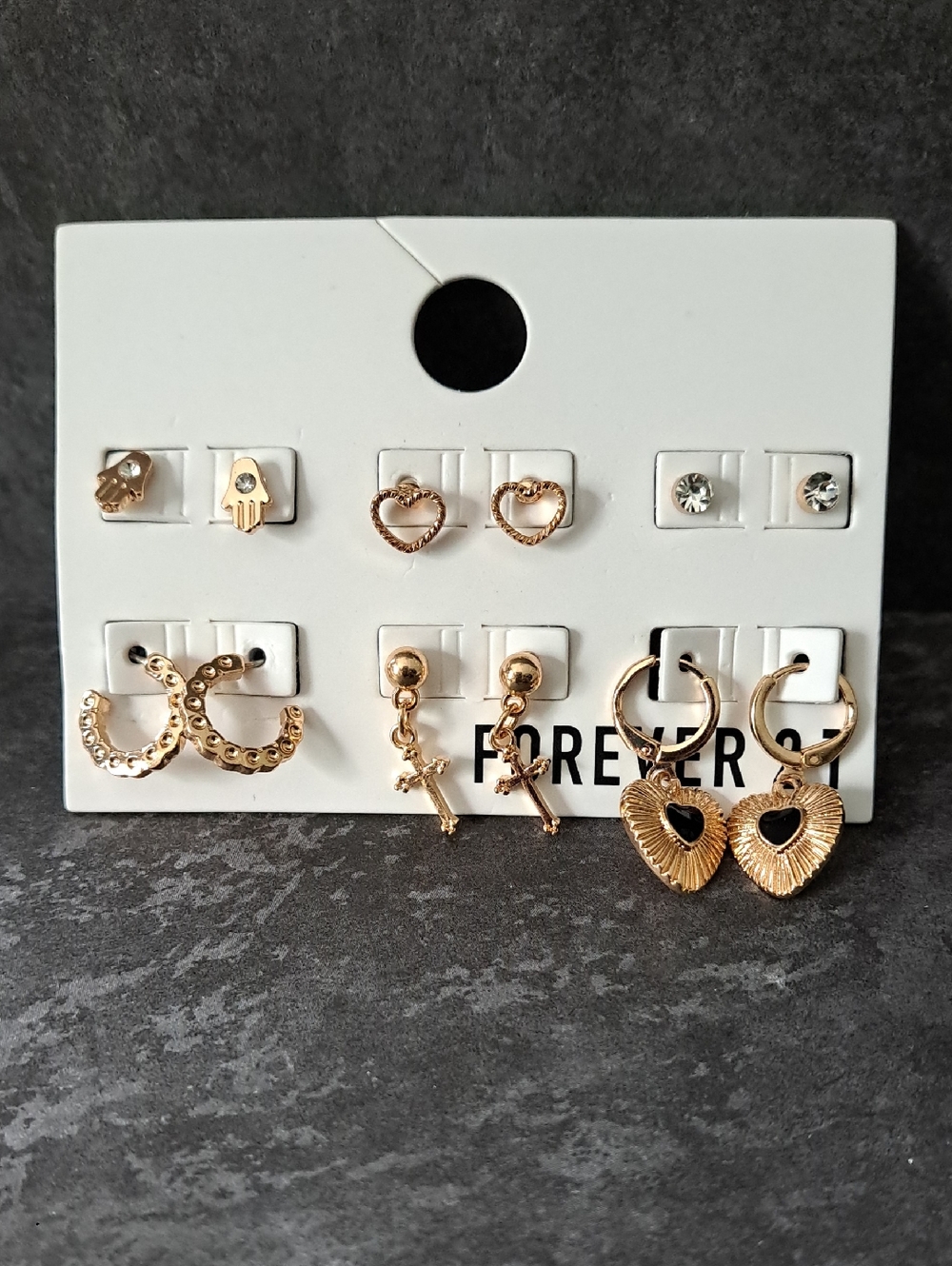 Forever 21 Goldtone 6-Pair Women's Earring Set